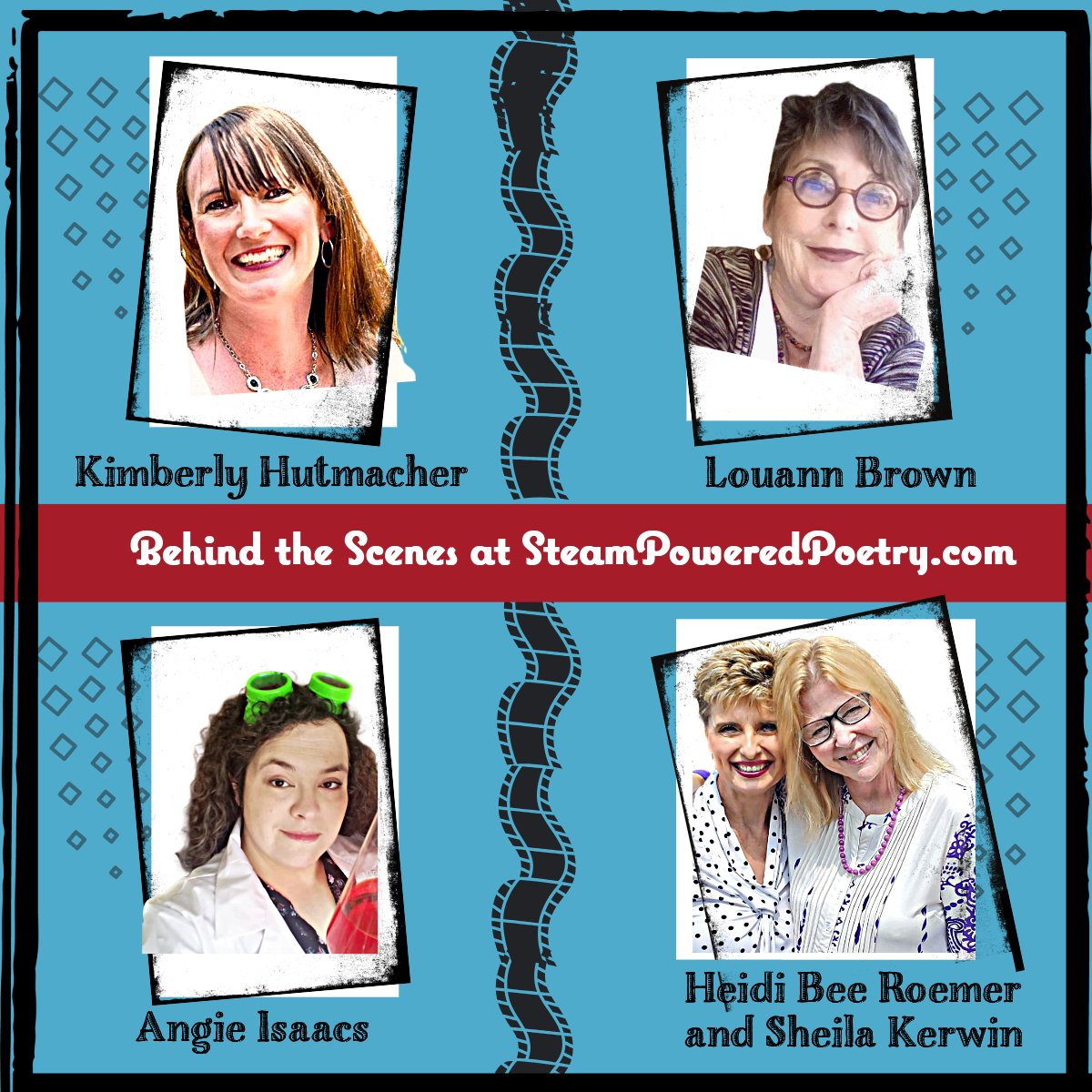 Meet my amazing STEAM-mates! KIM provides book & activity lists, LOUANN creates crafts, ANGIE keeps our site safe, and SHEILA hosts Wee Steamers, provides #teacher resources, and helps w/ promotions. Grateful!👉steampoweredpoetry.com/about/ #STEMeducation #TEACHers