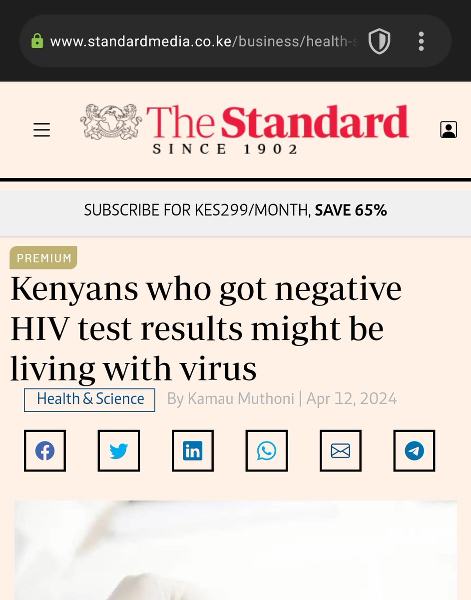 Yoooooo!!!! Who is safe in this country? I have just stumbled on this article and all i feel is chills all over my body. As if the ongoing strike is not enough, We have a whole HIV kits Saga!!! #HealthScandalKenya #SaveLivesKenya