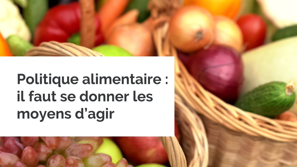 [TRIBUNE] Les experts et expertes de l'alimentation et des politiques publiques de six organisations pressent le gouvernement de publier une #SNANC cohérente, dotée des moyens adéquats et d’un réel portage politique, afin d’en faire un outil de planification réussie.…