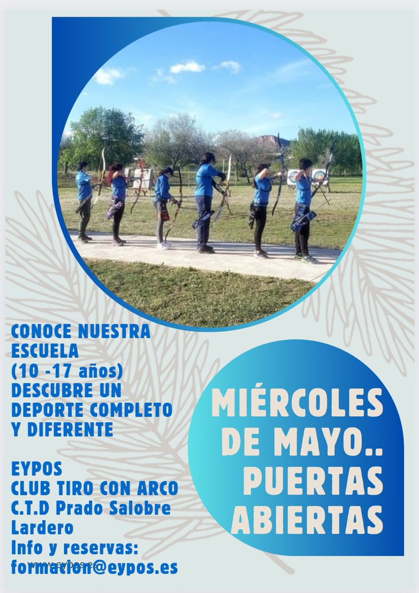 Acércate a conocer el tiro con arco los mx del mes de mayo puedes venir a conocernos; y si hay suerte tirar alguna flecha!!😉 #eypos #lariojadeporte #deporte #TeamRFETA #RFETA #frtarco