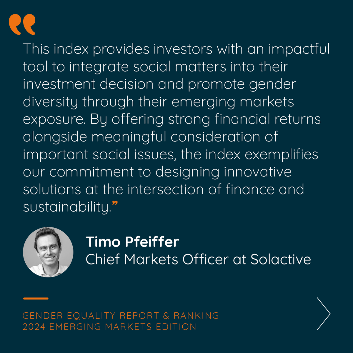 equileap's tweet photo. We joined forces with @Solactive, to launch a first-of-its kind of an index tracking firms from emerging markets through a gender lens. The results?

#emergingmarkets #dataforequality #genderequality #responsibleinvestment #ESG #DEI https://t.co/57zwoTf0VJ