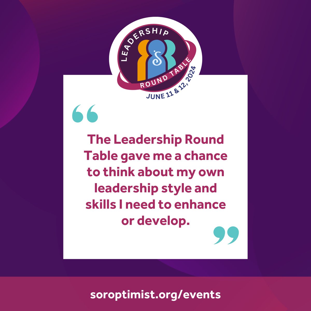 Enhance your leadership skills at the 2024 Leadership Round Table, open to all members! 🌟 View the agenda and register today: soroptimist.org/events/leaders…