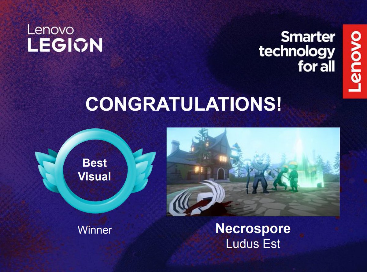 ray_ervian's tweet photo. Our jam entry Necrospore sweeps the boards! Winner of Best Design, Best Visuals, and Most Polished at Lenovo Legion Game Masters by @Lenovo_ID! 

Play now at https://t.co/OTbDrEGssk

P.S. A hotfix is planned to address pathfinding bugs!

#madewithunity #indiedev #gamedev #unity3d https://t.co/0HhY74EvUn