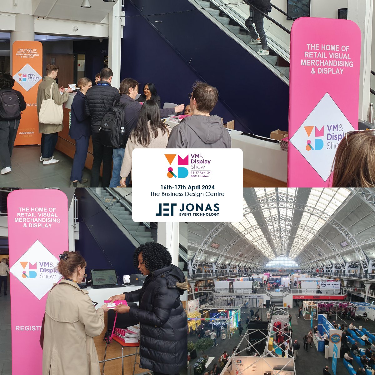 Last week, we had a great time handling the onsite registration for VM &amp; Display Show at the Business Design Centre. As always, the team did an excellent job of ensuring seamless entry for everyone.

#TeamJET #JonasEvents #EventProfsUK #EventsIndustry #EventTech