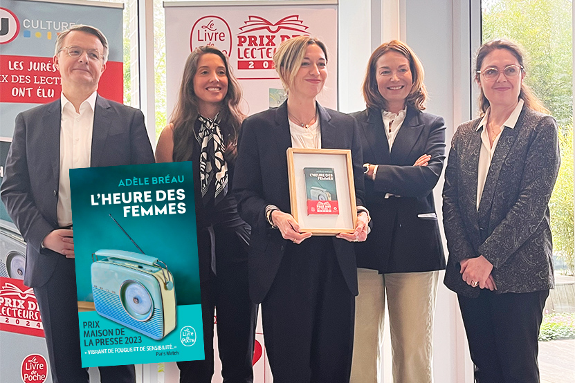 🤩 Félicitations à Adèle Bréau, lauréate du Prix des Lecteurs @ULesCommercants 2024 pour son roman 'L'Heure des femmes' (@livredepoche) ! Notre actu 👉 brnw.ch/21wJb1i