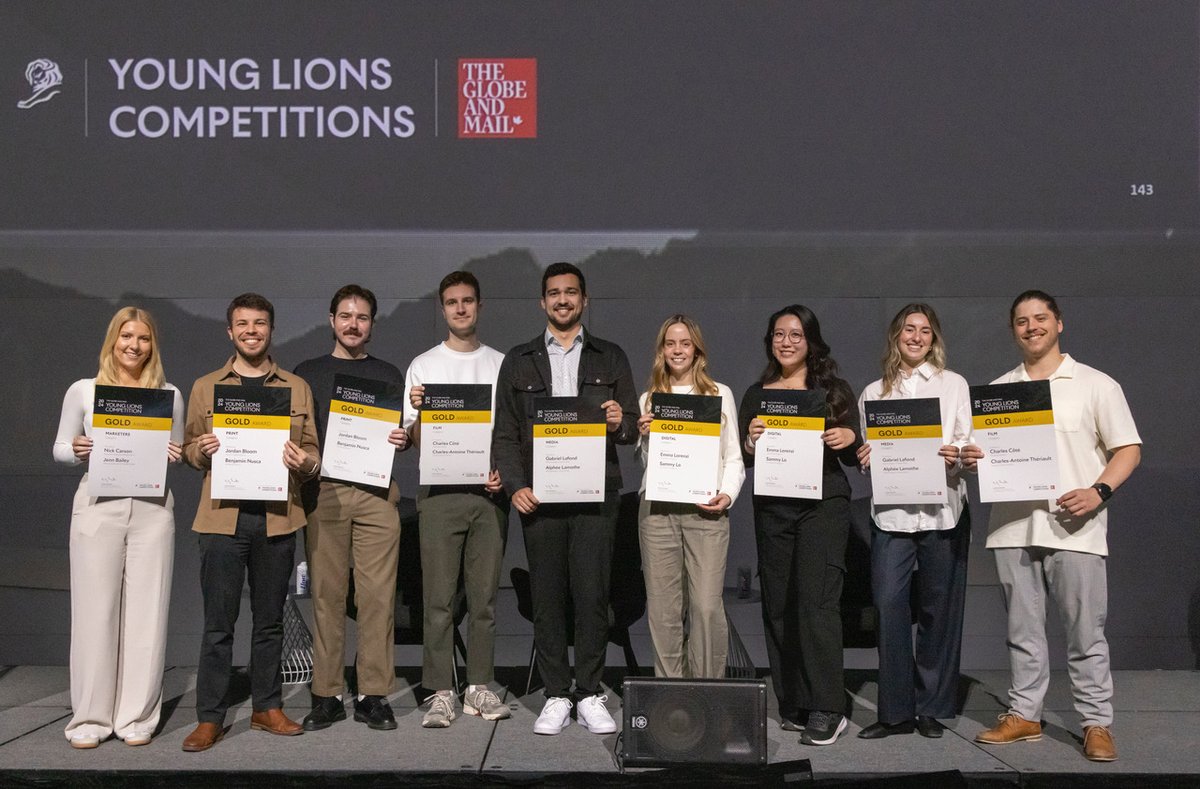 The @globeandmail Announces the 2024 Young Lions Canadian Competition Winners! These young talents will go to @Cannes_Lions  in June to compete in the Global Young Lions competition. Congratulations! #YoungLions2024 #YoungLions #CannesLions2024 Read more: globemediagroup.ca/the-globe-and-…
