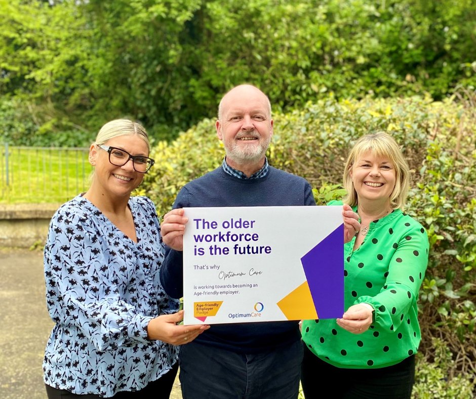 OptimumCareGRP's tweet photo. We're thrilled to announce that we have signed the Age-Friendly Employer Pledge!

This pledge underscores our dedication to supporting older workers and creating an inclusive environment. 

Visit our website for full info: https://t.co/trBLxezPlZ

#AgeFriendlyEmployer #HomeCare https://t.co/MFP6FYh1Hy