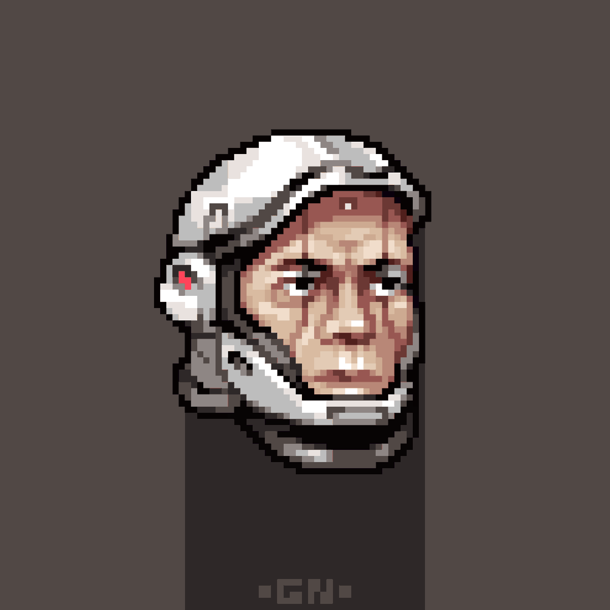 astronaut portrait (again)
#pixelart #ドット絵