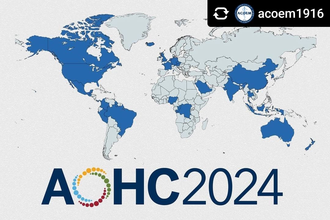 Repost from <a href="/ACOEM/">ACOEM</a>
Join colleagues from around the world at #AOHC2024! 

Until now, we have 31 countries represented for this year’s conference, which will take place in Orlando, Florida from May 19-22. Visit acoem.org/aohc for more information, or to register today