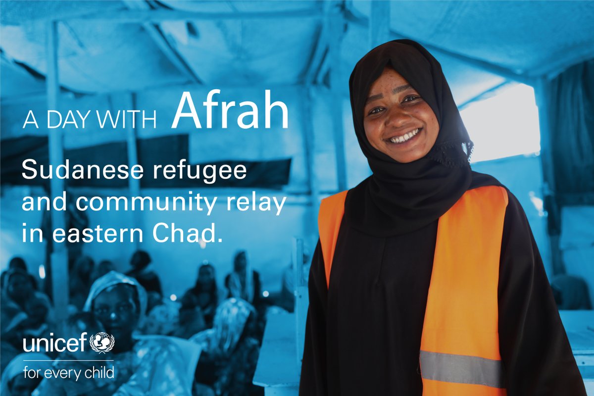 Meet Afrah, a Sudanese refugee who has become a community relay, fighting malnutrition in eastern #Chad. With support from @USAIDSavesLives 🇺🇸 and @eu_echo 🇪🇺, @UNICEF and @ACF_France are working to treat children suffering from malnutrition. 👉🏽 uni.cf/49S2wzk