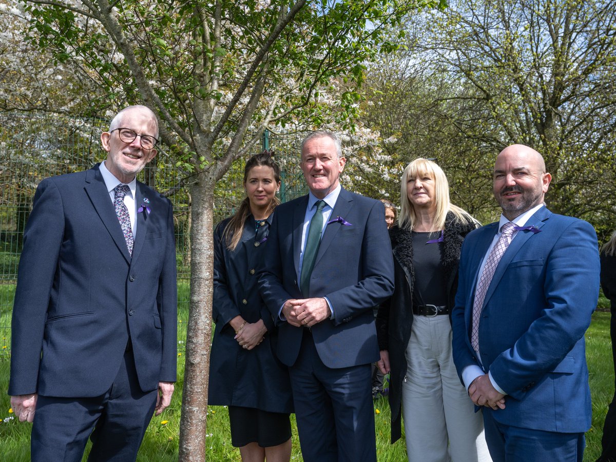 We were also joined by MLAs @stewartcdickson @SorchaEastwood & @dhoneyford at today's event at the Stormont memorial tree marking #IWMD24