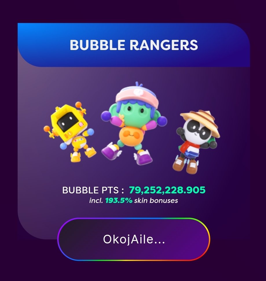 Currently 79.25M $BUBBLE Points , this is a tremendous increase. <a href="/Imaginary_Ones/">Imaginary Ones | Bubio.ai</a> <a href="/GetBubbleCoin/">BubbleCoin</a>