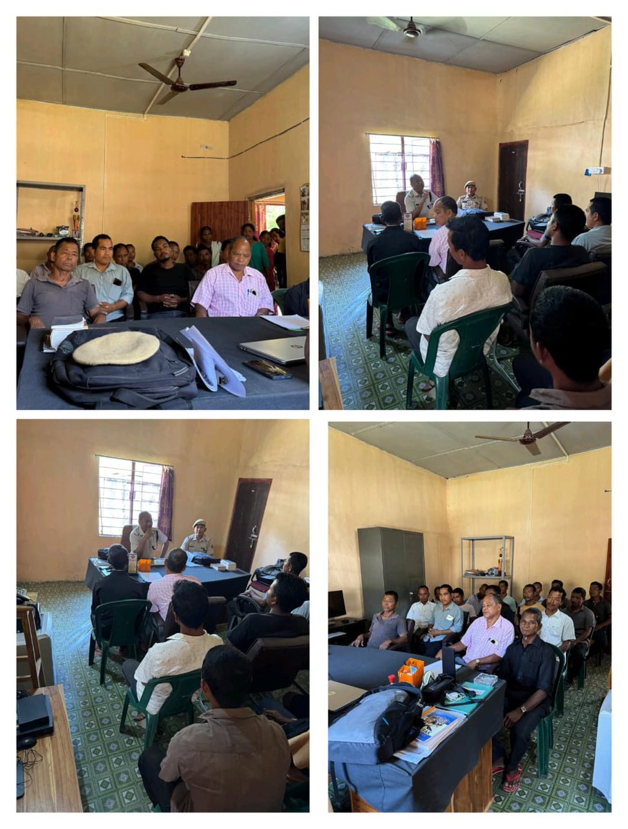 NGHPolice's tweet photo. In response to the concerning situation of witchcraft meeting was convened at Rari OP addressing the issue and raising awareness among the villagers of Chasiningre about the importance of refraining from taking the law into their hands
@lrbishnoiips
@MeghalayaPolice
@dig_wr_tura https://t.co/hOFimYry9u
