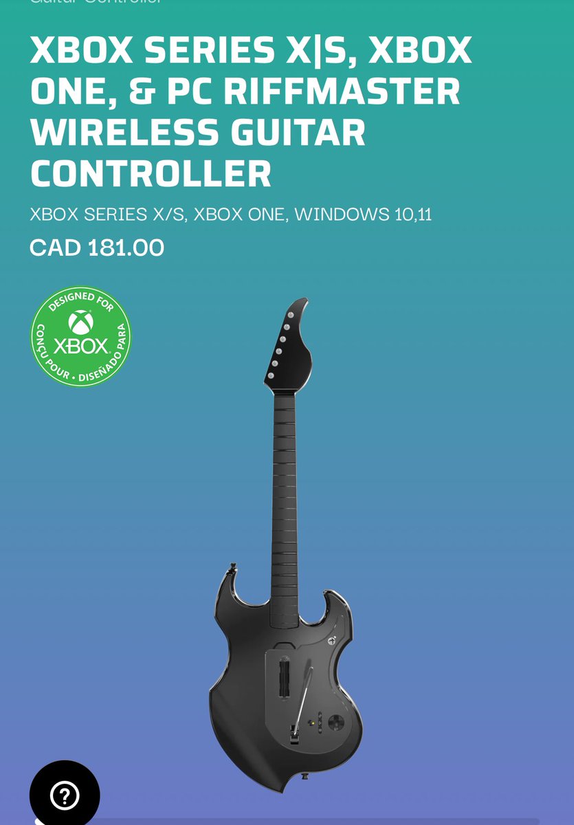 Riffmaster guitar being $180 + in Canada is bullshit. #canada #riffmaster #pdp