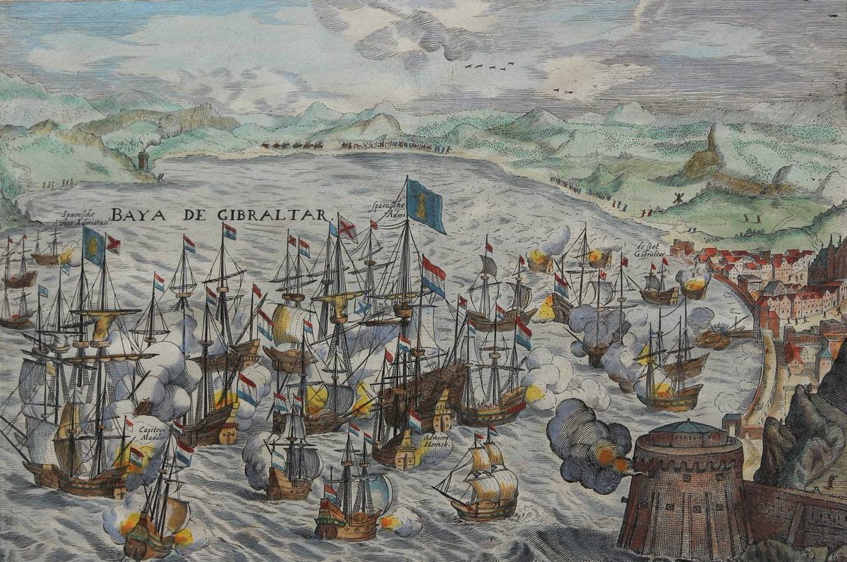 25 April 1607: The Dutch & Spanish fleets clash at Battle of Gibralter.  In this battle during the Eighty Year's War, a Dutch fleet surprised & engaged a Spanish fleet anchored at the Bay of Gibraltar. During the four hours of action, most of Spanish ships were destroyed.
>HIAP