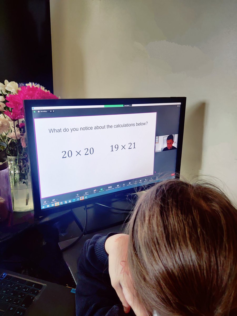 It's not just teachers that were enjoying <a href="/emsmathshub/">East Midlands South</a> online session with <a href="/StudyMaths/">Jonathan Hall</a> this afternoon, it caught the attention of my year 7 daughter too.