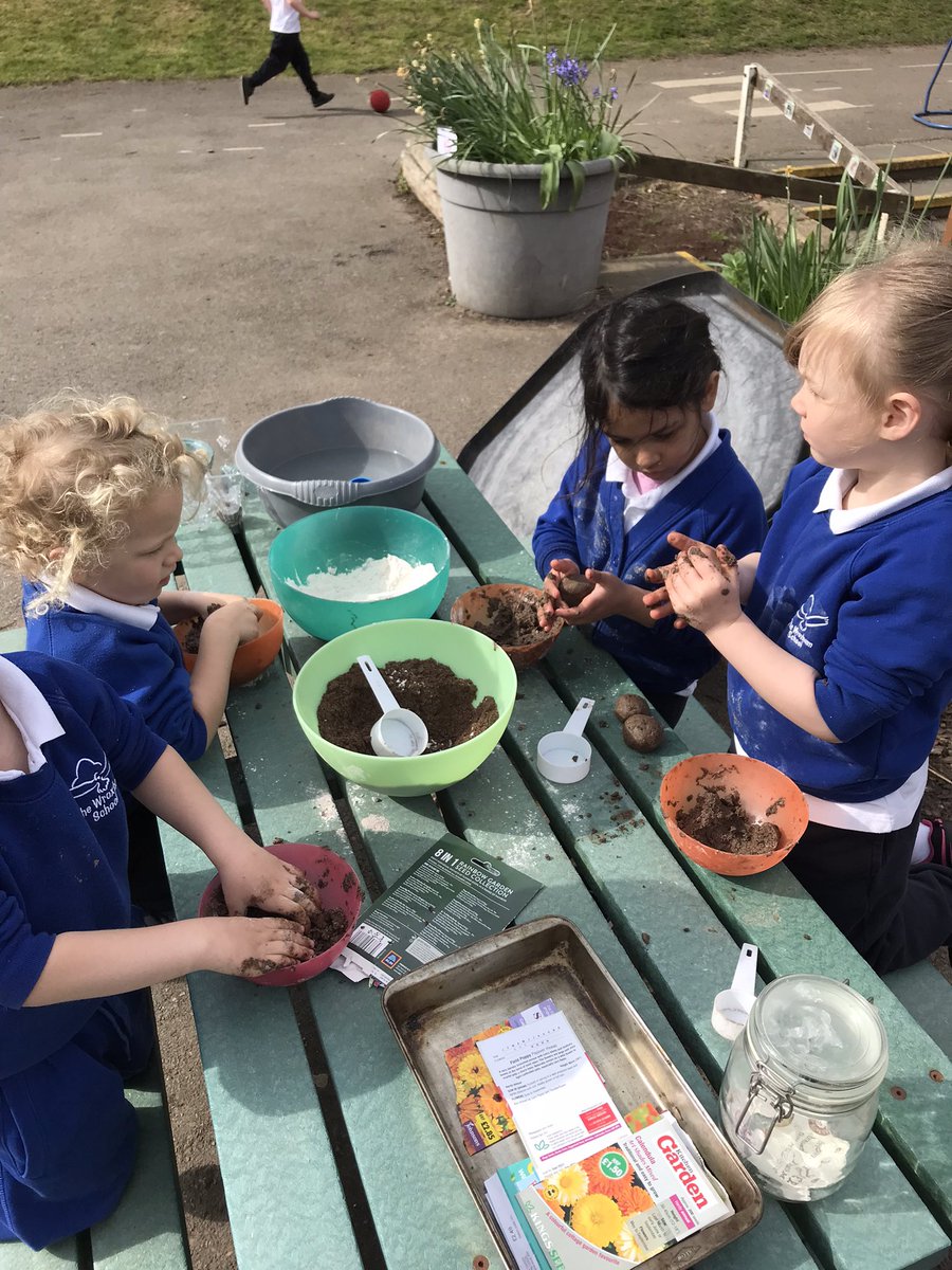 Tomorrow the children will be coming home with seed bombs to plant at home. Made using maths & instructions in celebration of #EarthDay2024 this week and to support our continued UTW learning @WroxhamSchool @tinkerbellwrox