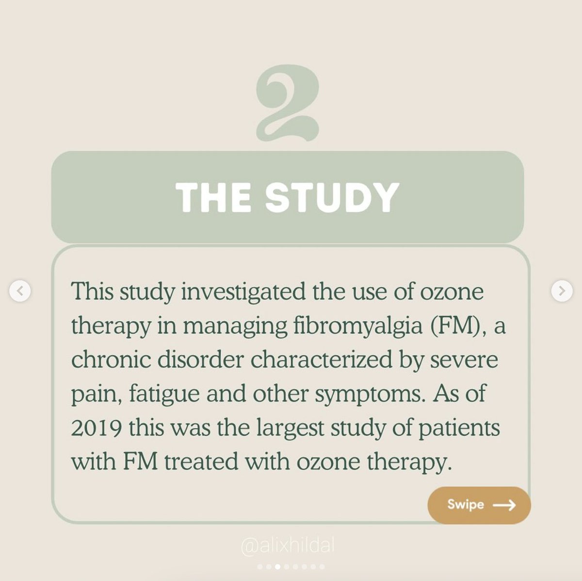 alixhildalo3's tweet photo. 1/3

Talking Ozone Therapy for Fibromyalgia today!

#ozonetherapy #oxygentherapy #fibromyalgia #fibrowarrior #fibrofighter #chronicpainsupport #chronicillness #chronicfatigue #fibro #rectalinsufflation #majorautohemotherapy #ivozone #ozonetreatments https://t.co/SNLZmdR5xB