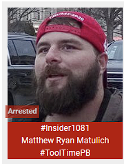 Matthew Ryan Matulich #ToolTimePB ARRESTED