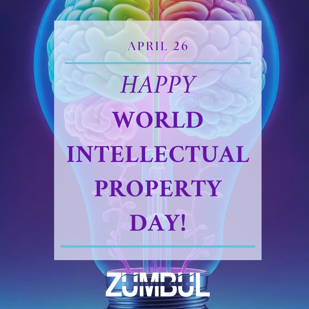 🎉 Happy World Intellectual Property (IP) Day!

#WIPO #WorldIntellectualProperty #WorldIntellectualPropertyOrganization #IPday #innovation #SustainableDevelopmentGoals #creativity #trademark #patent #legal #compliance #legalnews #legislation #law #advocacy #zumbullaw