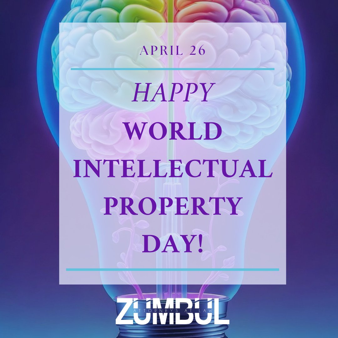 AtZumbul's tweet image. 🎉 Happy World Intellectual Property (IP) Day!

#WIPO #WorldIntellectualProperty #WorldIntellectualPropertyOrganization #IPday #innovation #SustainableDevelopmentGoals #creativity #trademark #patent #legal #compliance #legalnews #legislation #law #advocacy #zumbullaw