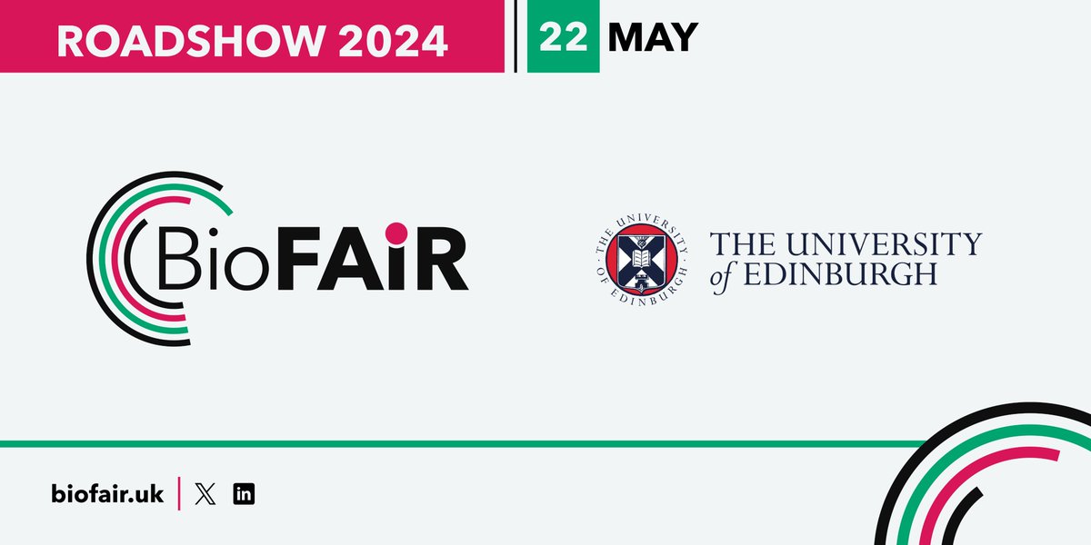 BioFAIRUK's tweet image. We will be @uniofedinburgh on Wednesday 22 May. Please come along to our workshop to discuss #FAIR #data and how you can shape our new #digitalresearchinfrastructure which is to be built around your #lifescience community priorities. …AIRRoadshowEdinburgh.eventbrite.co.uk
#researchdatamanagment