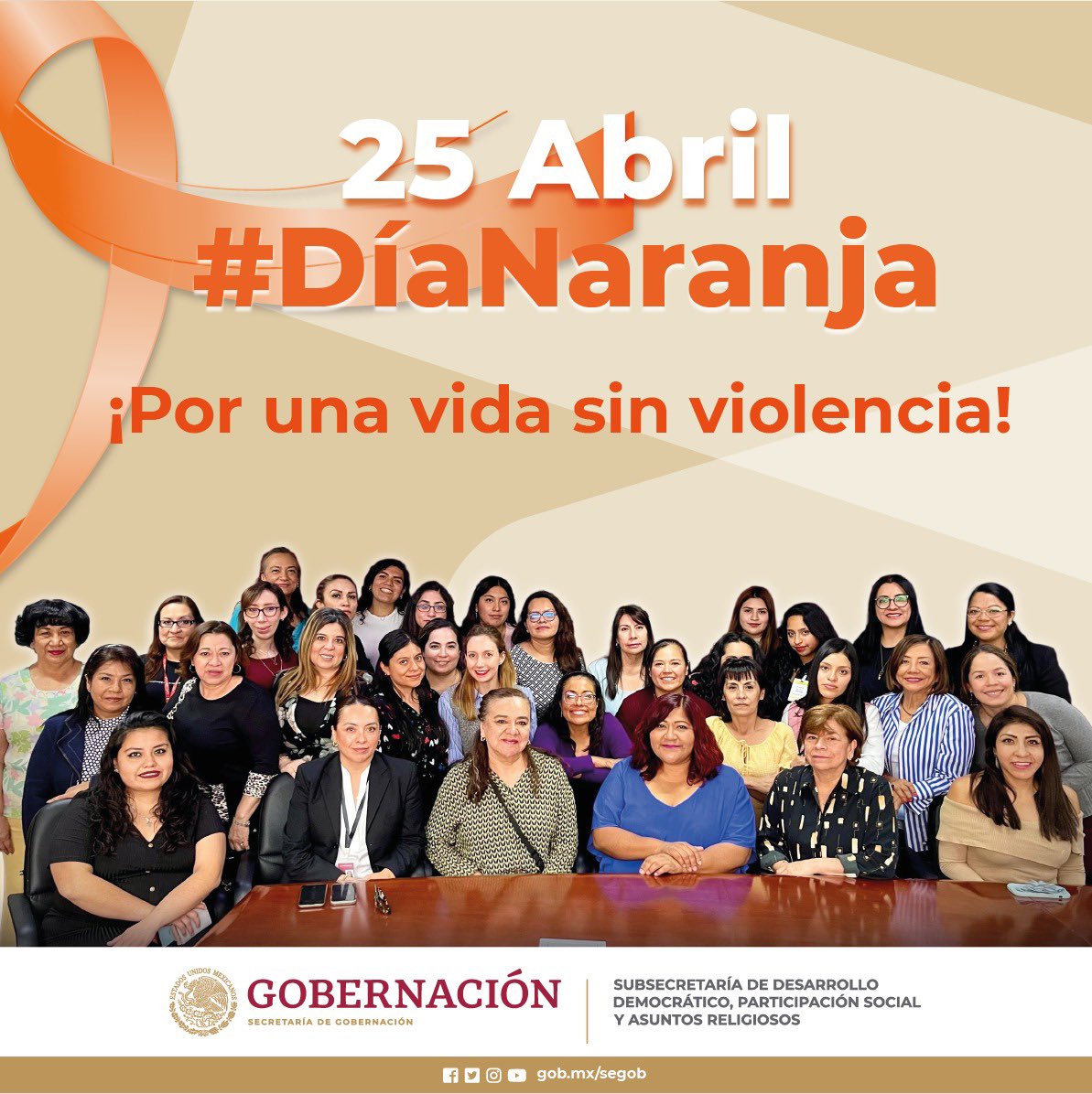 🟠 Hoy en el #DíaNaraja, reafirmamos nuestro compromiso y nos unimos a la acción de prevenir y erradicar la violencia contra las mujeres y niñas. 

Un horizonte lleno de esperanza y libre de agresiones. 🧡

#NoalaViolenciadeGénero
#GeneraciónIgualdad
#SDDPSyAR
#GobiernoDeMéxico