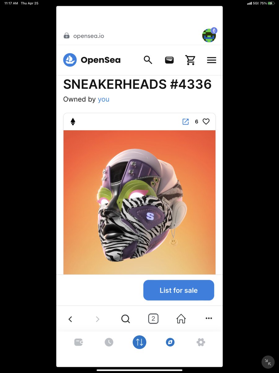 All the great progress being  made by the <a href="/sneakerheadsoff/">SneakerHeads</a> team and i Am here to take advantage of the #paperhands letting them go for cheap. 

so grateful for bear markets. This is Sneakerhead #43 only 6 more till #gotemall