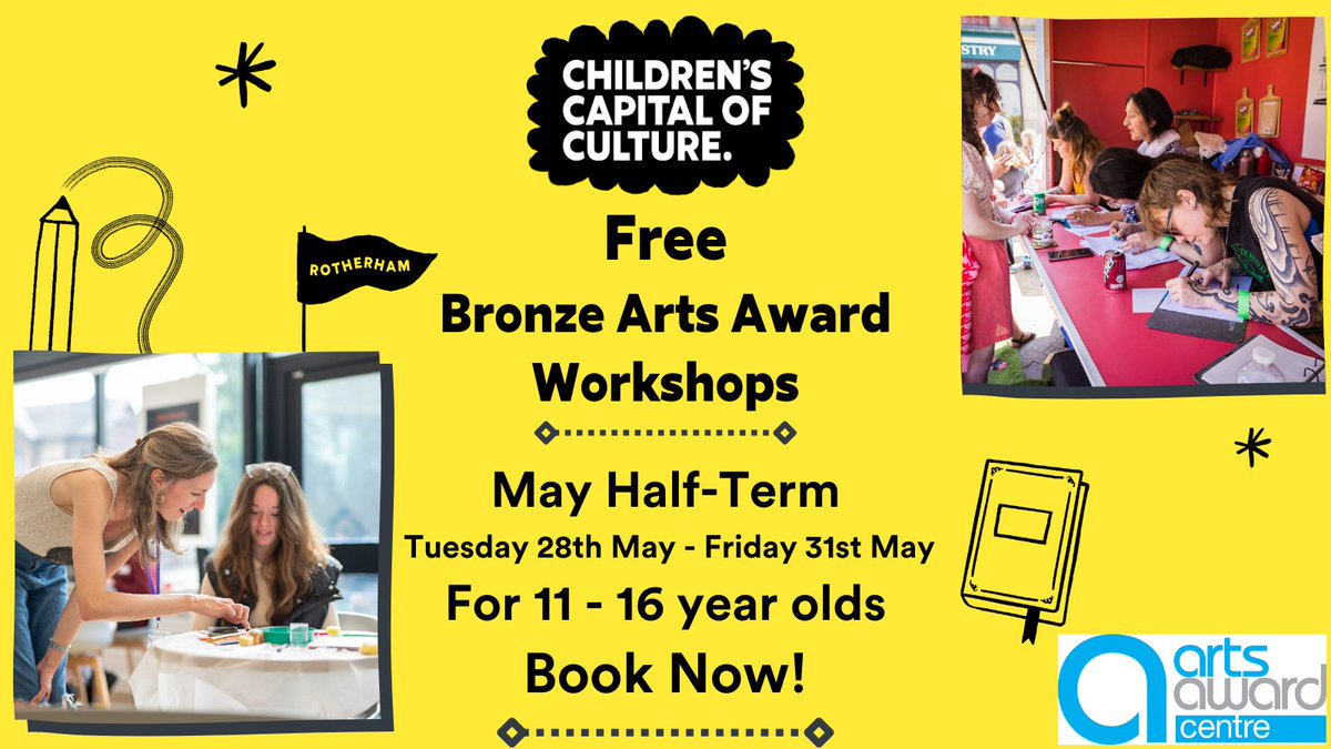 Brand-new Bronze Arts Award Workshops! FREE to join! Bronze Arts Award is back for May half-term! More info and to book click here👇🏼 tinyurl.com/3ranzbv6 Calling all story-tellers, writers, thespians and fun seekers. Join us for free during may half-term!
