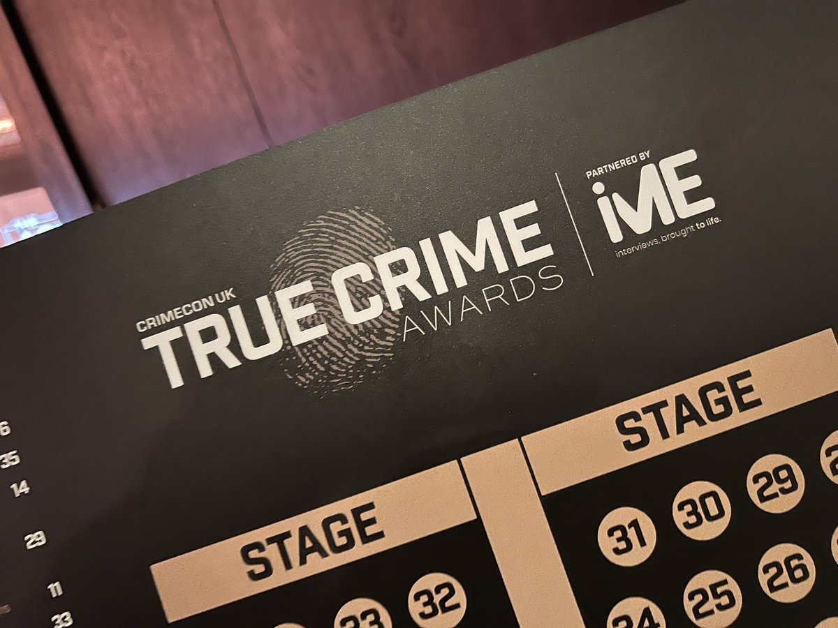 Here we go… two fantastic crime series in today’s #truecrimeawards2024 🤞🕵️