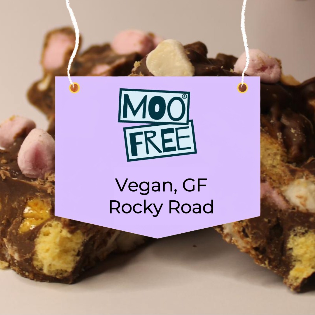 Are you ready for our Rocky Road recipe? 😍 #vegan #recipe #moofree #glutenfree #chocolaterecipe