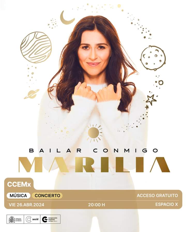 La cantante y compositora española @Marilia_Musica integrante del dueto @OficialEBS, regresa a México con su gira #BailarConmigo y se presentará en el @ccemx este viernes 26 de abril en el Espacio X en punto de las 20 hrs. 
#EntradaLibre #Marilia #cuandocuentascantas