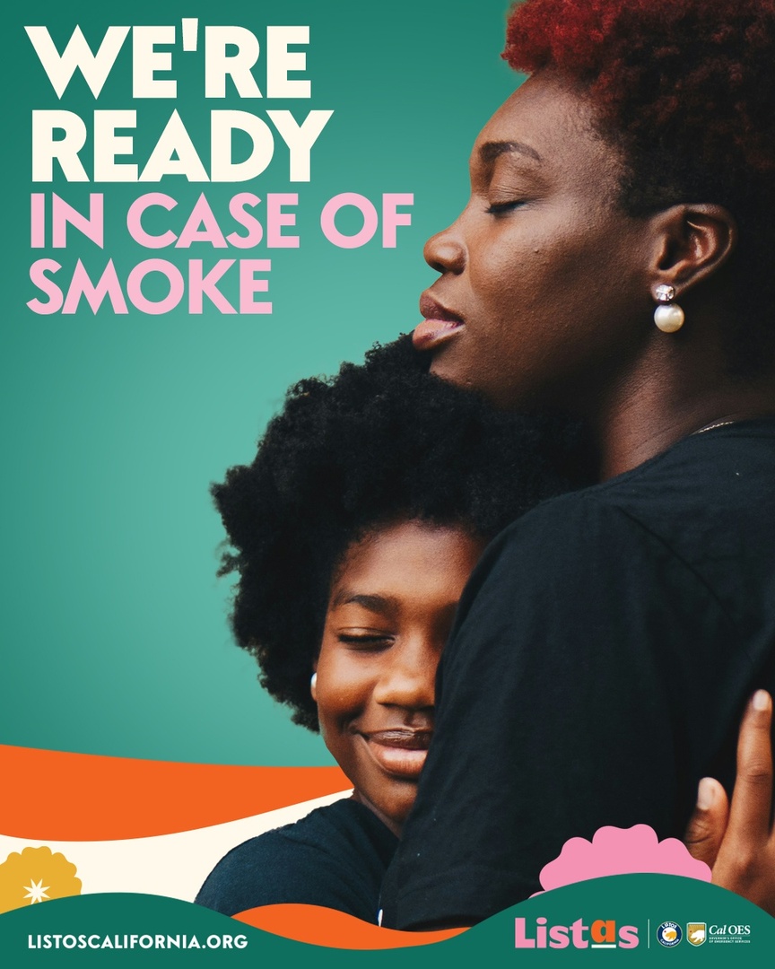 When moms are prepared, our communities are stronger. Here are a few tips in case of wildfire smoke: Check air quality conditions Stay safe indoors If you must go outside, wear a high-quality mask Find more safety tips: listoscalifornia.org/wp-content/upl… #ListosCalifornia #WeAreListas