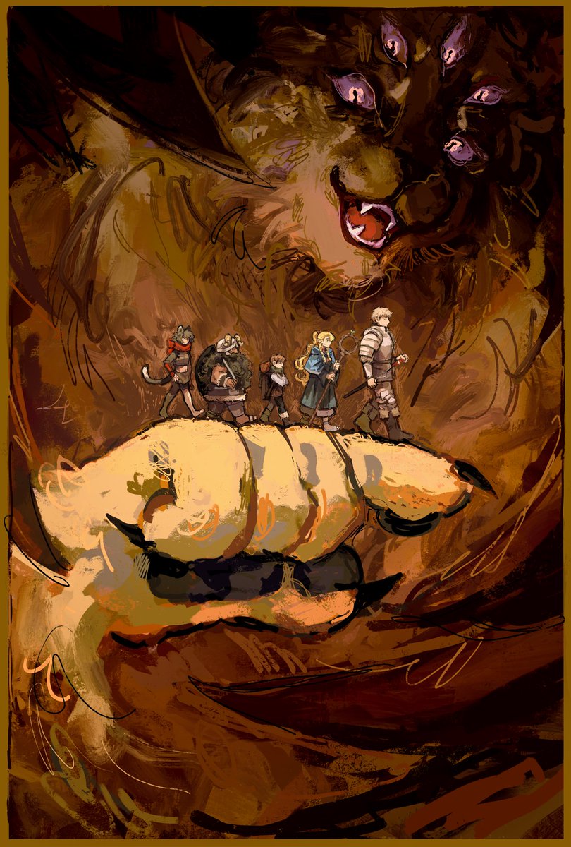 xaki_00's tweet photo. #dungeonmeshi Presence https://t.co/JIy3hfcJAl