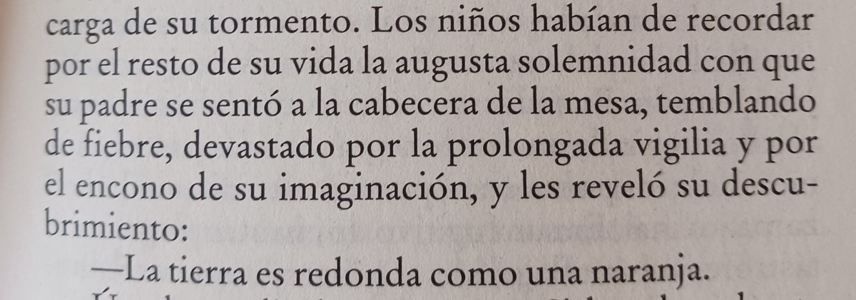 Se suele nombrar el inicio de #cienañosdesoledad , pero unas páginas más adelante hay unas líneas que me encantan...
#OneHundredYearsOfSolitude
#lecturarecomendada 
#queleer