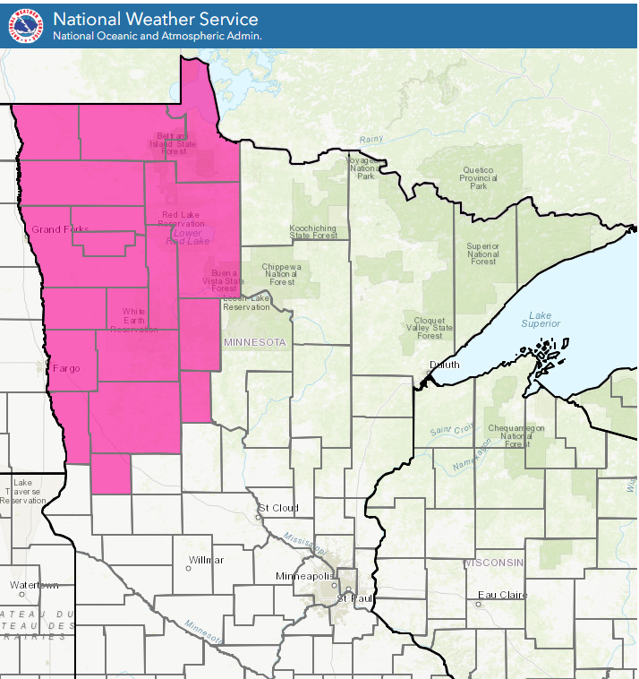 mnics's tweet image. ‼RED FLAG WARNING‼
With the next weather system moving into MN, windy, dry conditions are have increased fire danger today.
@NWS has issued a RFW until 7:00pm for NW MN due to warm temps, gusty winds and low RHs. 
Today is not a burn day! RFW info at weather.gov.