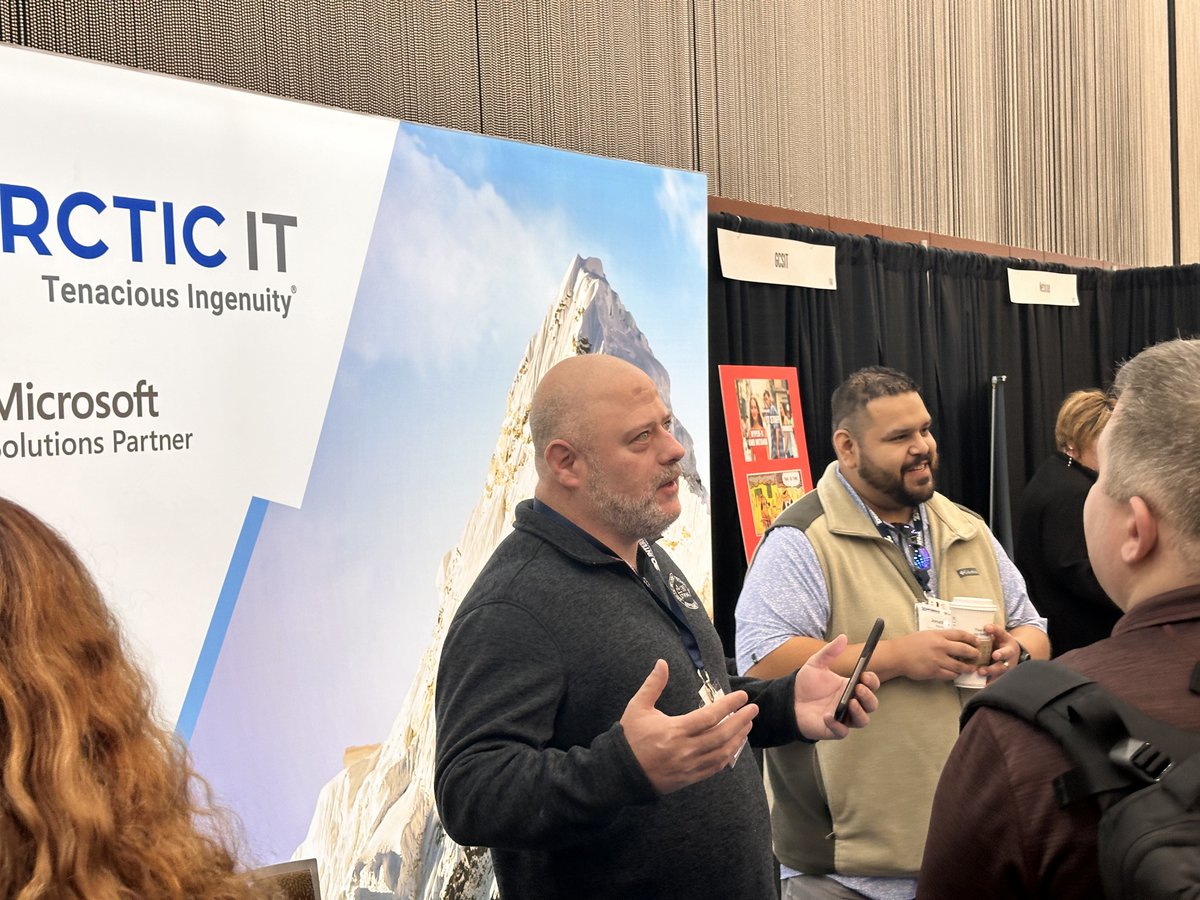We've joined our incredibly engaging IT community today at the Interface conference in Anchorage, AK today. Come by our booth to learn how we help organizations achieve Zero Trust, migrate to the cloud, and secure their IT infrastructure through ArcticCare 365. #technology