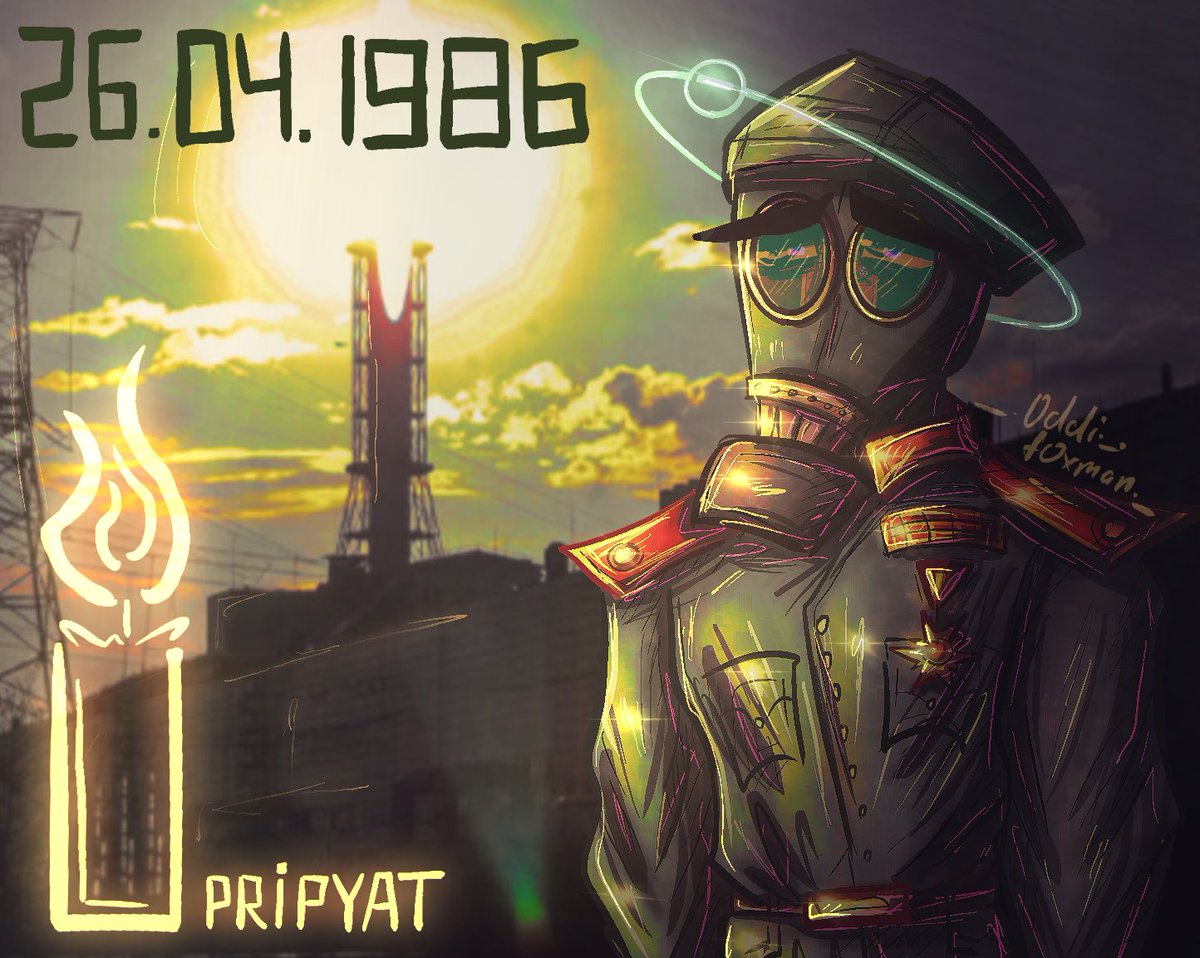 duptca_oddi's tweet photo. ⚛️International Chernobyl Remembrance Day🕯️
I decided to post it today
#art #artist #chernobyl #pripyat #chernobylzone #digitalart #digitaldrawing #digital #digitalpainting #digitalartist #digitalillustration #drawing #draw #ukraine #ukrart #ukrartist #ukrainianartist https://t.co/rVbRN6ZWbs
