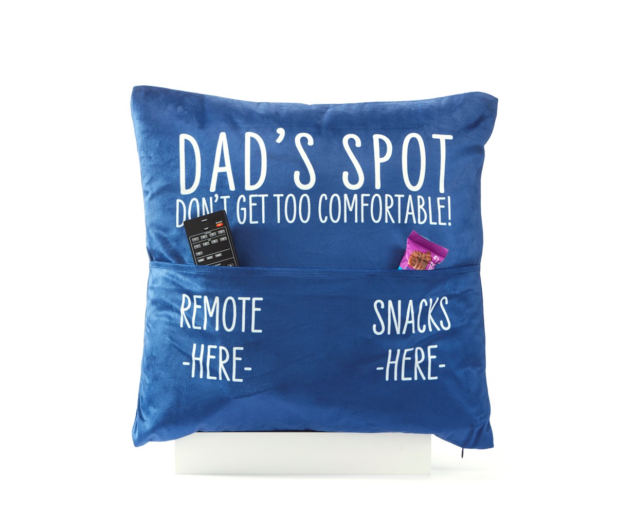 Let Dad claim his favorite lounging spot with this #PocketPillow. Add comfort and a personal touch to his space, makes a bonus accessory and a #GreatGift. 
Open to 6pm today.
NOTE: Temp. hours: Thur, Fri, &amp; Sat, 12pm-6pm
#DadsSpot #SnacksHere #GiftsForDad #PortCredit #Mississauga