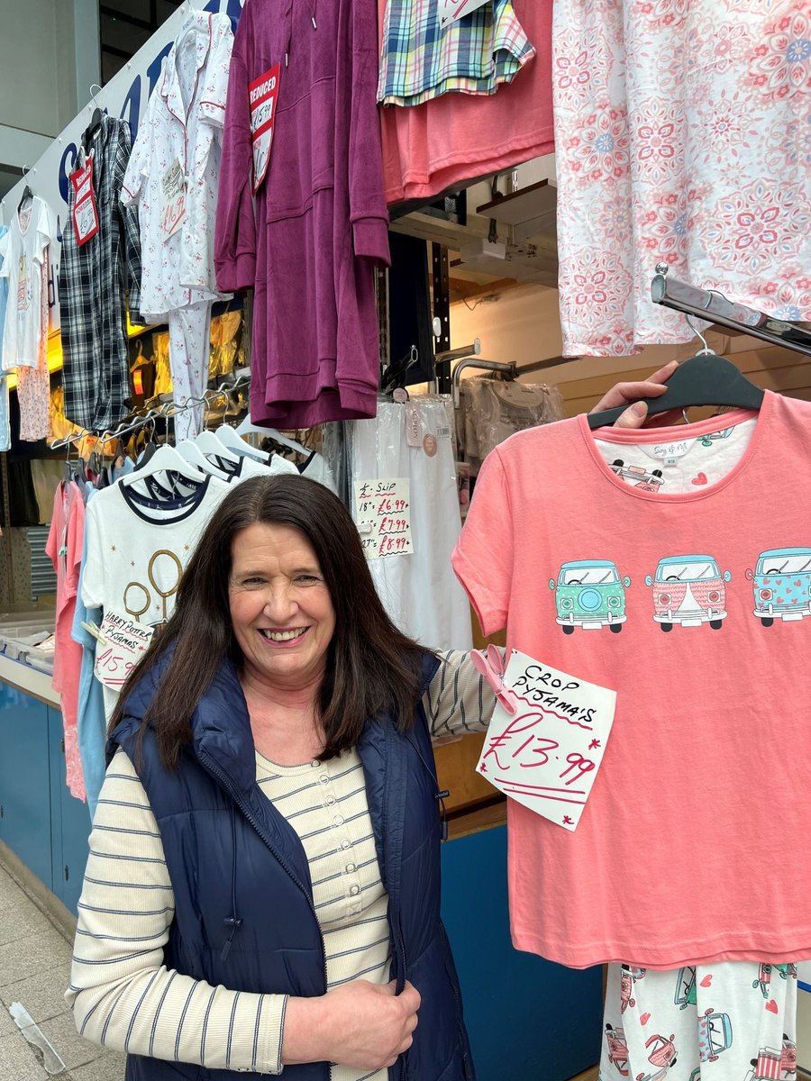 Cropped pyjamas have landed at Tops to Bottoms in Rotherham's indoor market, so the warmer weather must be on the way or is it just wishful thinking? 😎 The indoor market is open as usual Monday to Saturday, from 8.30am to 5pm during the redevelopment works. #shoplocal