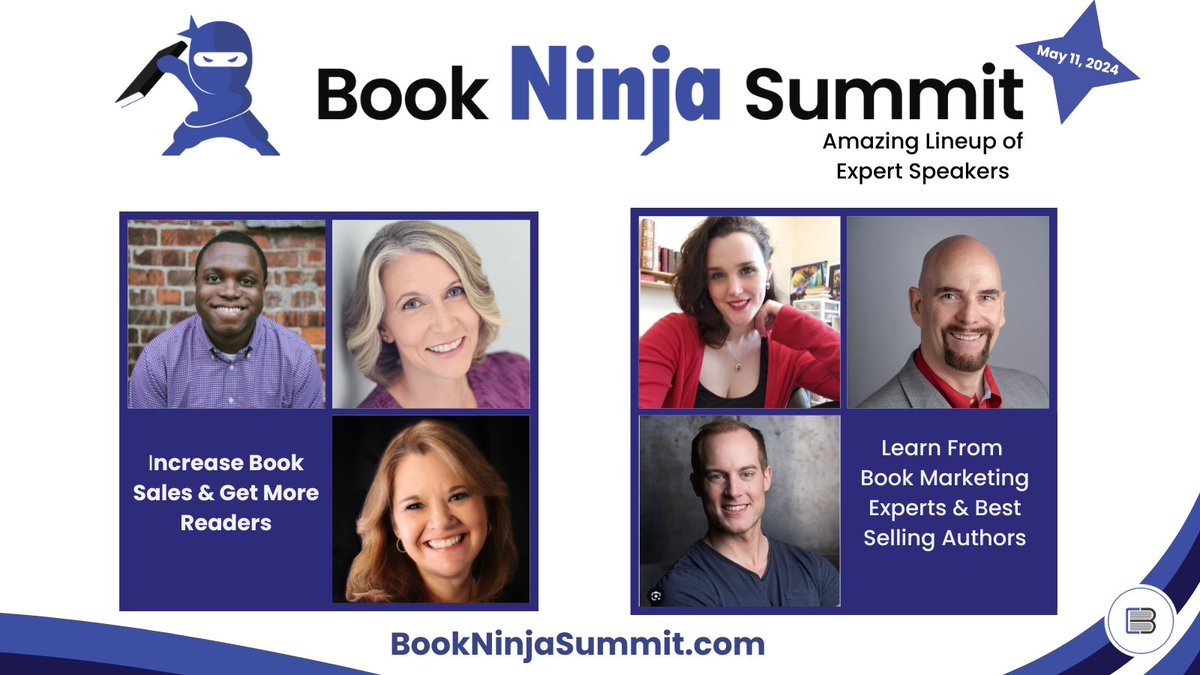 CooperLaurie's tweet photo. I'm thrilled to share that I'm a speaker at the upcoming Book Ninja Summit on May 11th! Join me for my session: "Get More Visibility &amp; Discoverability Online” where I’ll teach you how to become more visible and discoverable online. https://t.co/k8PMANwqv3   #BookNinjaSummit2024 https://t.co/ckEBRYNAXJ