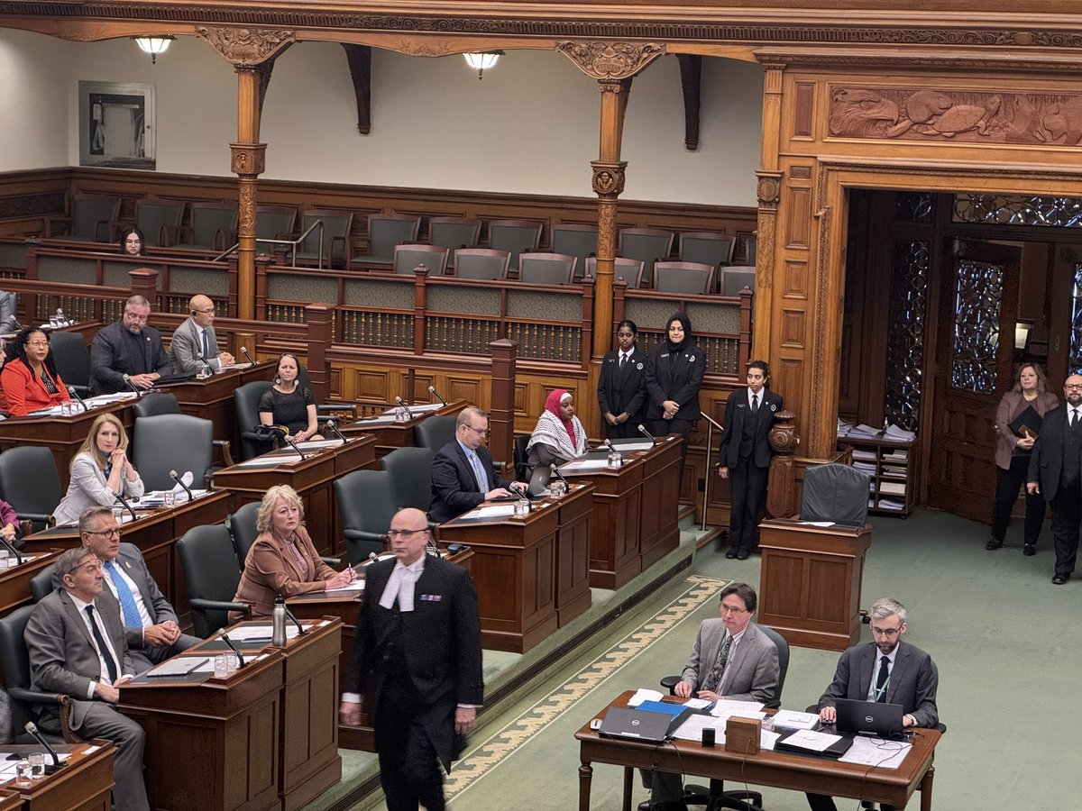 Such an appalling display of authoritarian power. All of this was a calculated choice and these photos are a clear expression of who is forced to endure and witness this authority enacted and who has the privilege to look the other way. #onpoli @SarahJama_