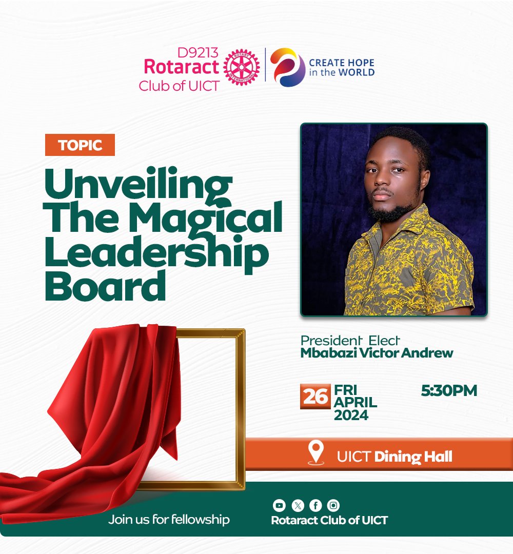 rctuict's tweet photo. We invite you to join us this friday as our Presisent Elect unveils the board he'll be working with in the next Rotary Year.
Come with a friend.
#Spreadingthemagic
#Rotary https://t.co/vsv47gZqsM