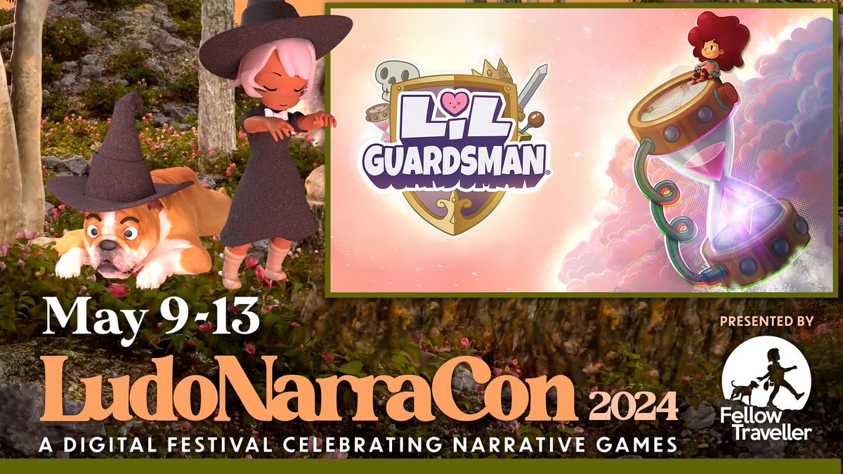 Proud to share that @LilGuardsman is part of #LudoNarraCon's Official Selection, kicking off May 9! Check out the full line-up of games: 👉ludonarracon.com