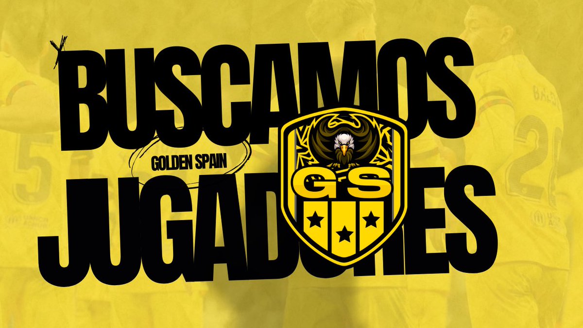 ⚠️TE BUSCAMOS⚠️

🔜Buscamos jugadores en las siguientes posiciones:

-MCD
-CARR
- GK

🏆Competimos en⬇️ 
- 1ª <a href="/VFOspain/">VFO España</a> 
- 1ª <a href="/Proleague_Spain/">ProLeague Spain</a> 
- 3ª <a href="/VPG_Spain/">Virtual Pro Gaming España</a> 
-Champions <a href="/proleaguecom/">ProLeague</a> 

Interesados contactar al MD📩

#GoldenSpain💛