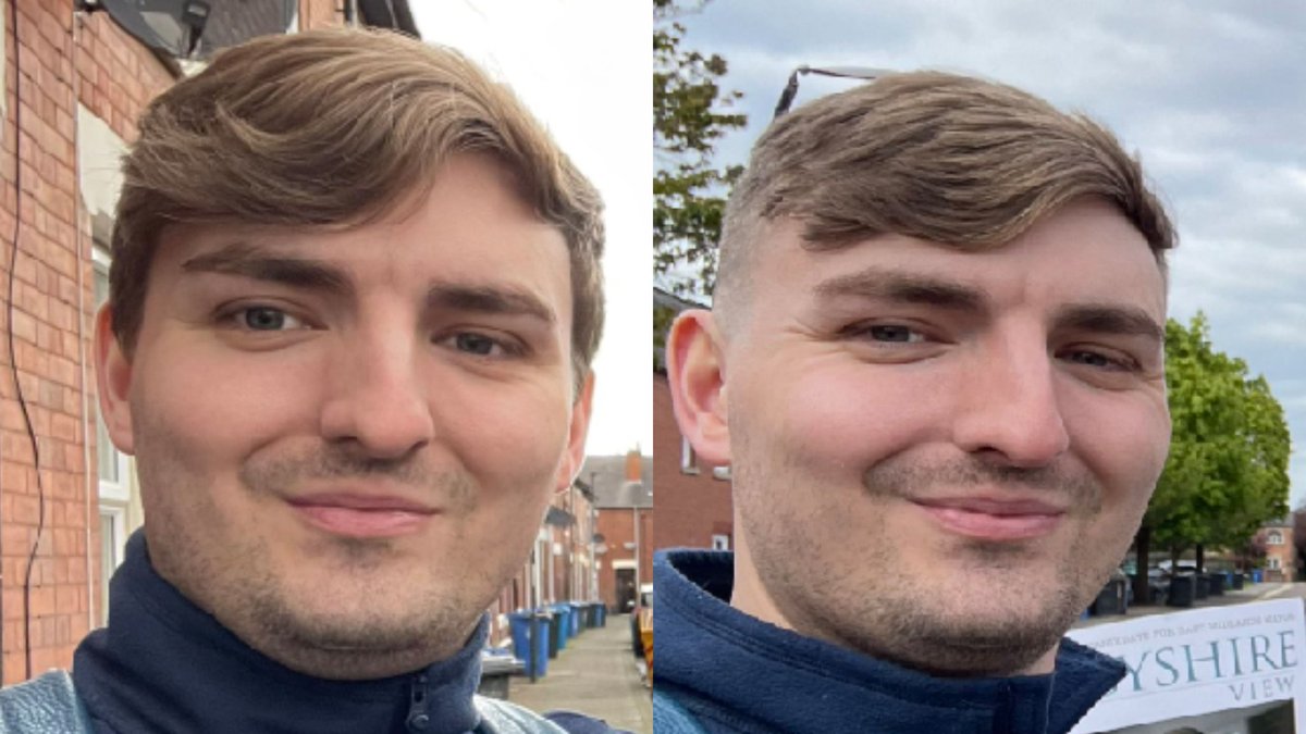 The World Record for the longest distance travelled on a Penny Farthing in 1 hour was set by Chris Opie in 2019 in Derby. 5 years later but sticking with types of bike Derby City Cllr @Jmullers93 has went 'raleigh' tight on the back (t)and(em) sides with his latest mop chop(per).