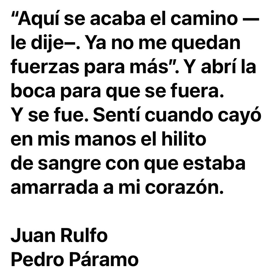 multiforoalicio's tweet photo. Pedro Páramo 
— Juan Rulfo https://t.co/oSurv3jLU2