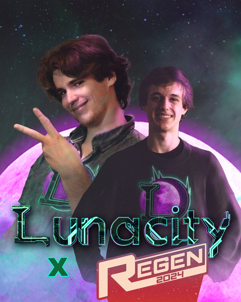 It's time! For the first time we are bringing 2 Lunacity winners to an out of country event 😤😤😌 @ekzLeon and @Mr_F_ssbu will represent Lunacity at @TeamRegenGG I'm currently running a donation goal on stream to make this happen and we're 85% there! Consider helping us out :)