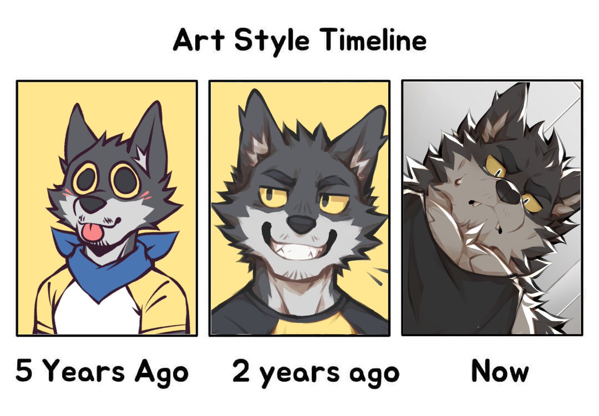 fwflunky's tweet photo. ArtStyle Timeline✨🍉 https://t.co/ml4IqOXaOp
