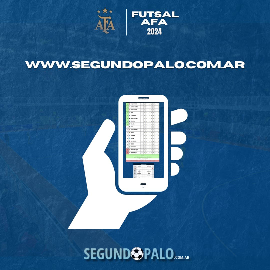 #Futsal 

✍️ ¡Anotá!

📋 Así se juega la #Fecha6 de la #PrimeraB 

🔗 Presentado por Julmar SRL.

👉 Toda la info: segundopalo.com.ar